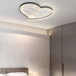 Geometric Simple Lunar Texture 3 Step Dimming Led Modern Ceiling Lamp