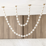 Riviere Glass Chain Chandelier – Modern Linear LED Pendant Light