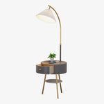 Pleated Arc Floor Light