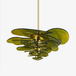 Petals Glass Chandelier – Hand-Blown Art Glass Pendant Light in Gold