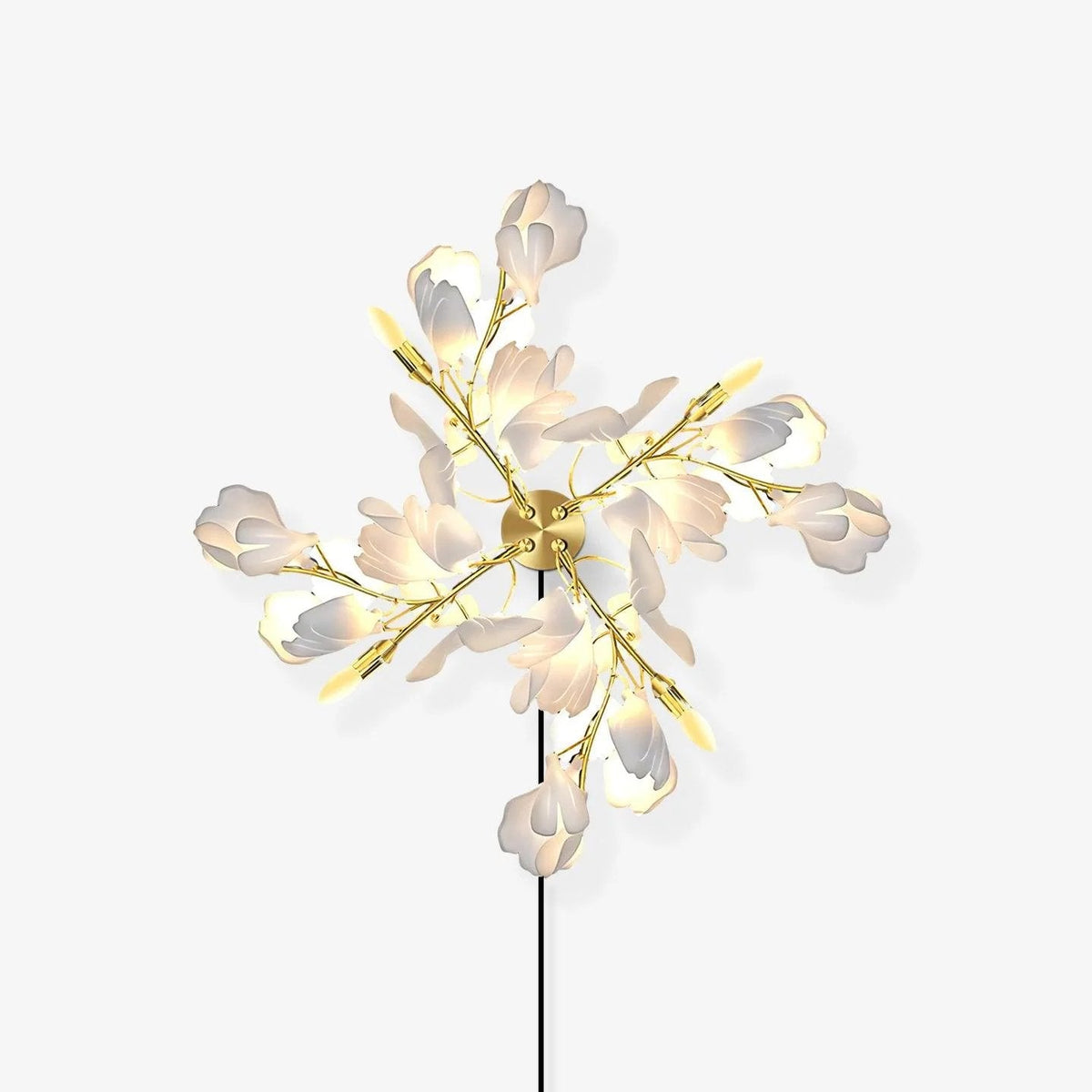 Gingko Flowers Plug In Wall Lamp