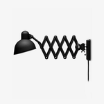 Maxon Adjustable Swing Arm Wall Sconce in Glossy Black for Modern Interiors