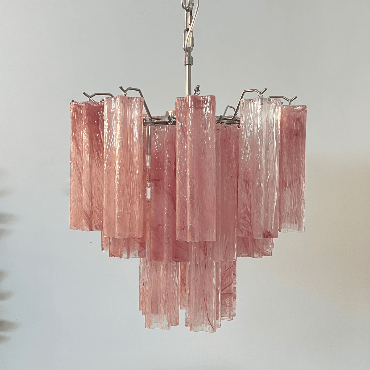 Rose Glass Tube Chandelier – Modern Designer Pendant Light