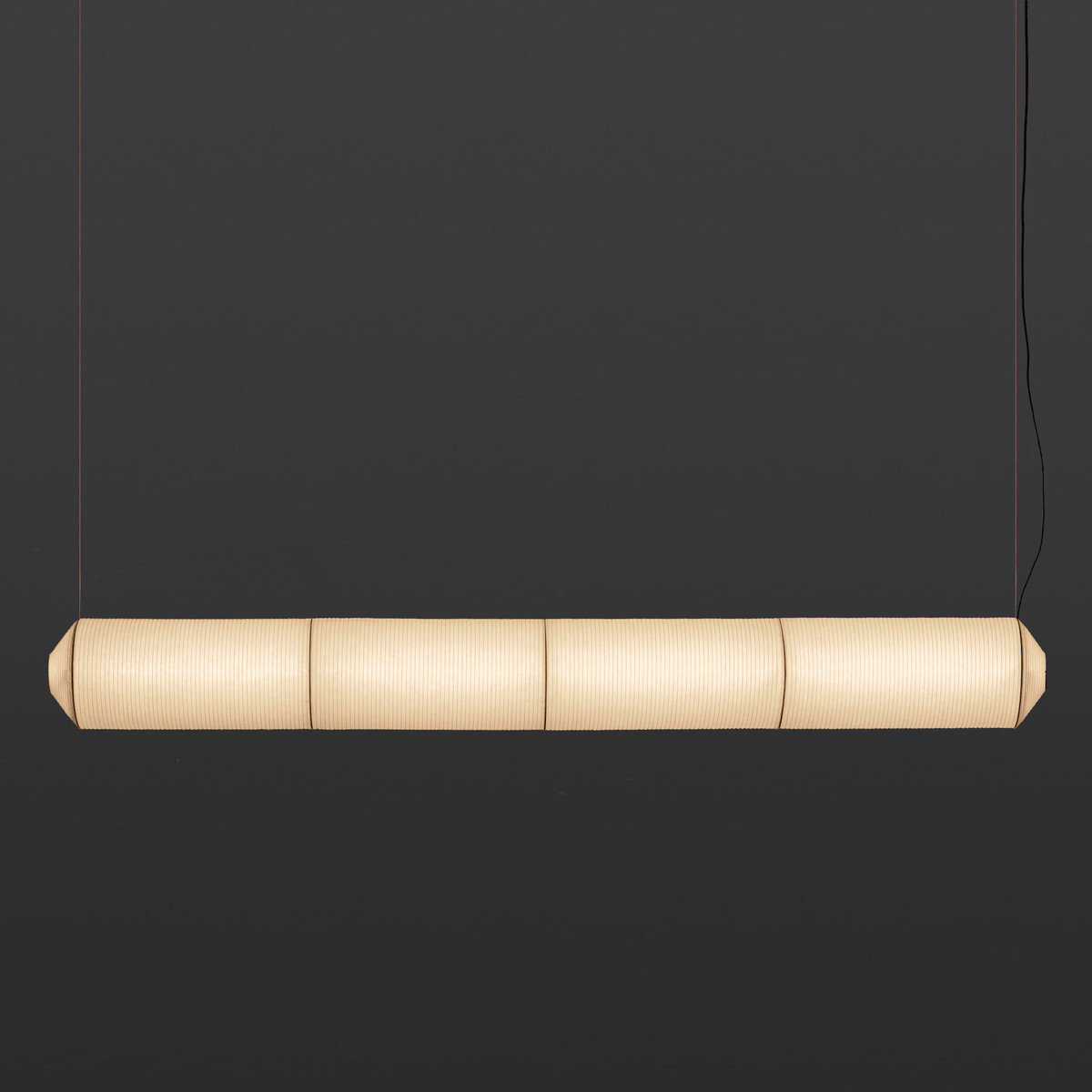 Tekio Designer Pendant Light with Silk Shade for Modern Interiors