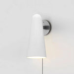 Conical Glass Plug In Wall Lamp