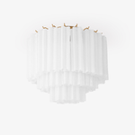 Glacia Murano Glass Ceiling Light with Gold Accents