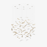 Nectar Leaves Crystal Chandelier | Modern Designer Pendant Light for Dining Room & Living Room
