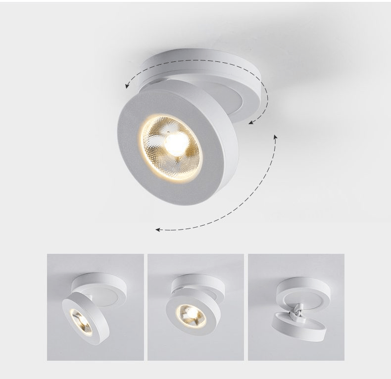 Round Rotating LED Downlight – Adjustable Precision for Modern Interiors