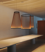 Aeris Mesh Pendant Light – Modern Conical LED Hanging Lamp for Dining & Living Spaces