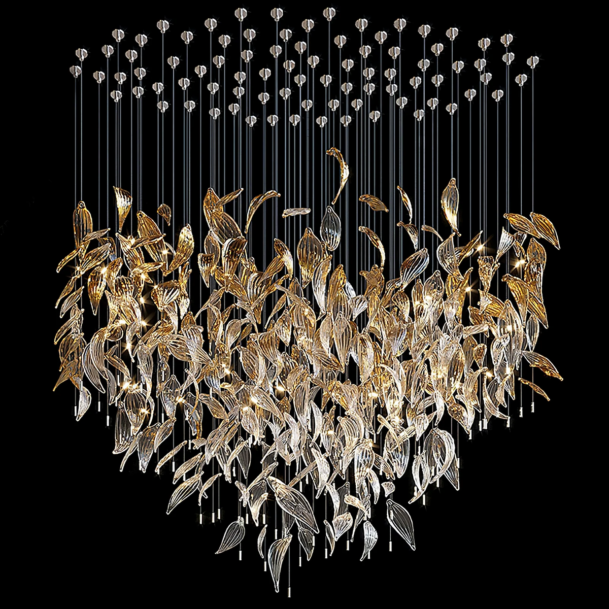 diy-fallen-leaf-chandelier