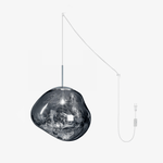 Lava Swag Pendant Light – Sculptural Molten Shade with Mirror Effect