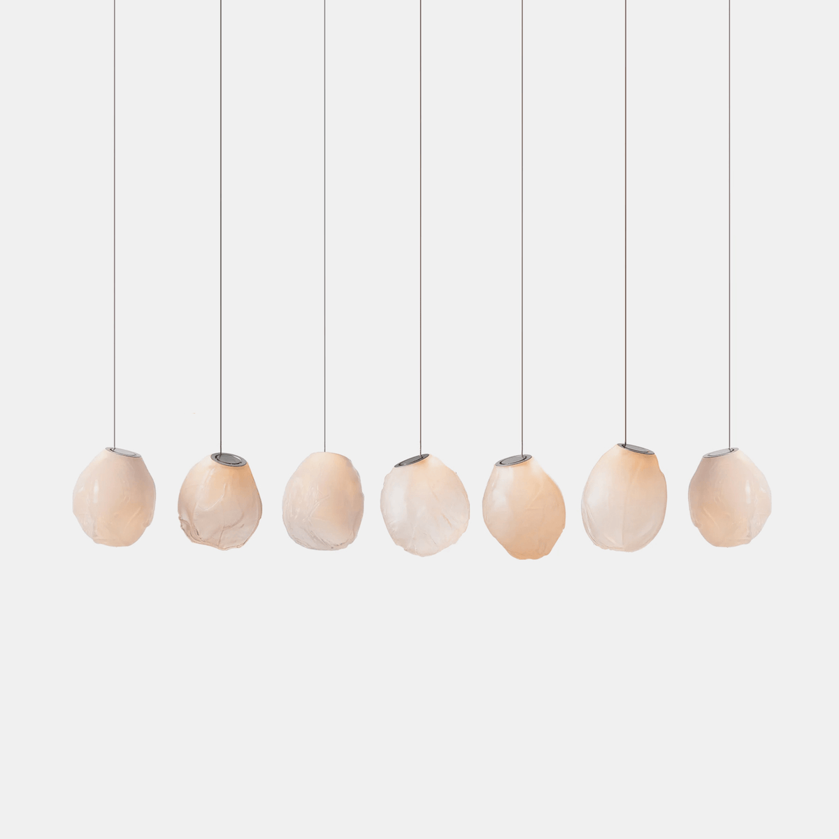 Liquid Glass Stone Pendant Light – Sculptural Blown Glass Chandelier
