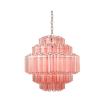 Pink Palermo Glass Chandelier | Modern Designer Pendant Light