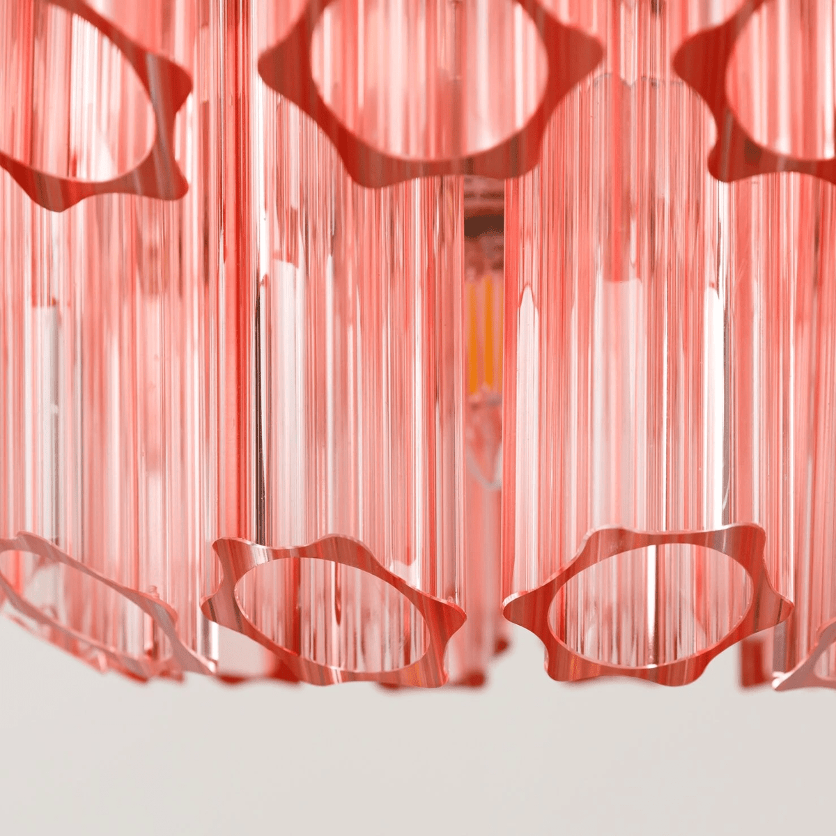 Pink Palermo Glass Chandelier | Modern Designer Pendant Light