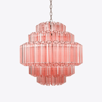 Pink Palermo Glass Chandelier | Modern Designer Pendant Light