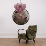Asti Glass Prism Chandelier in Gold Finish for Modern Interiors