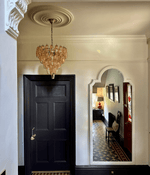 Asti Glass Prism Chandelier in Gold Finish for Modern Interiors