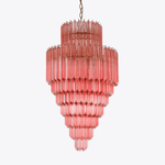 Raphael Glass Chandelier – Modern Tiered Prism Pendant Light