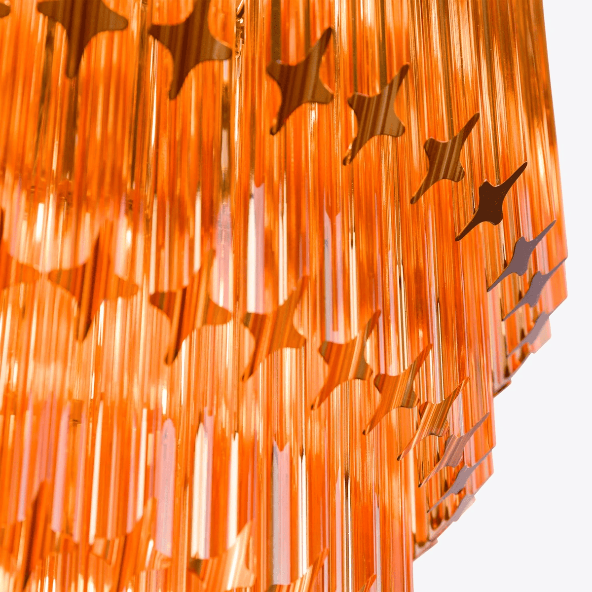 Raphael Glass Chandelier – Modern Tiered Prism Pendant Light
