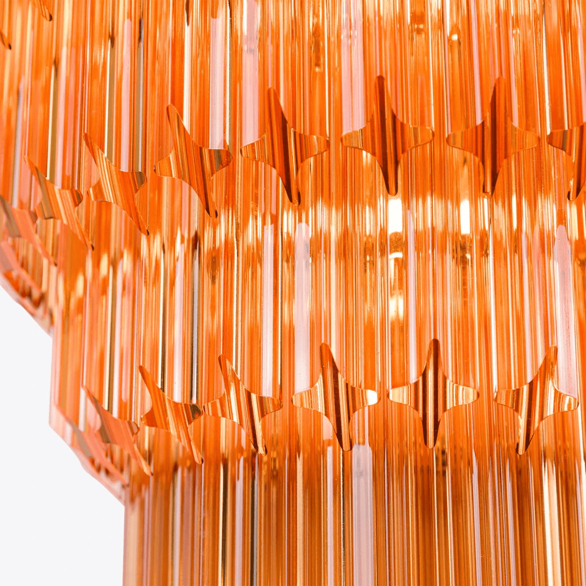 Raphael Glass Chandelier – Modern Tiered Prism Pendant Light