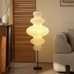 Chigiri Paper Tower Floor Lamp – Handmade Washi Paper Lantern Floor Light