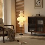 Chigiri Paper Tower Floor Lamp – Handmade Washi Paper Lantern Floor Light