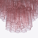 Rina Firenze Five-Tier Glass Chandelier in Polished Gold