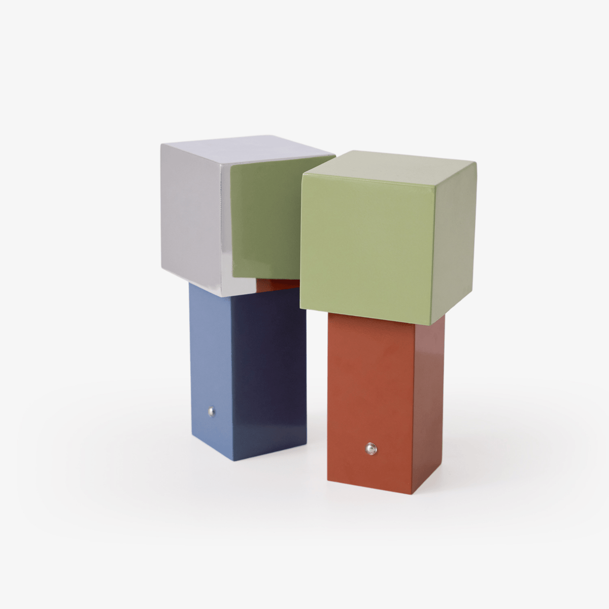 Cubic Accent Portable Table Lamp – Modern Minimalist Rechargeable LED Light