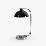 Domex Modern Desk Lamp with Chrome Accents and Integrated LED