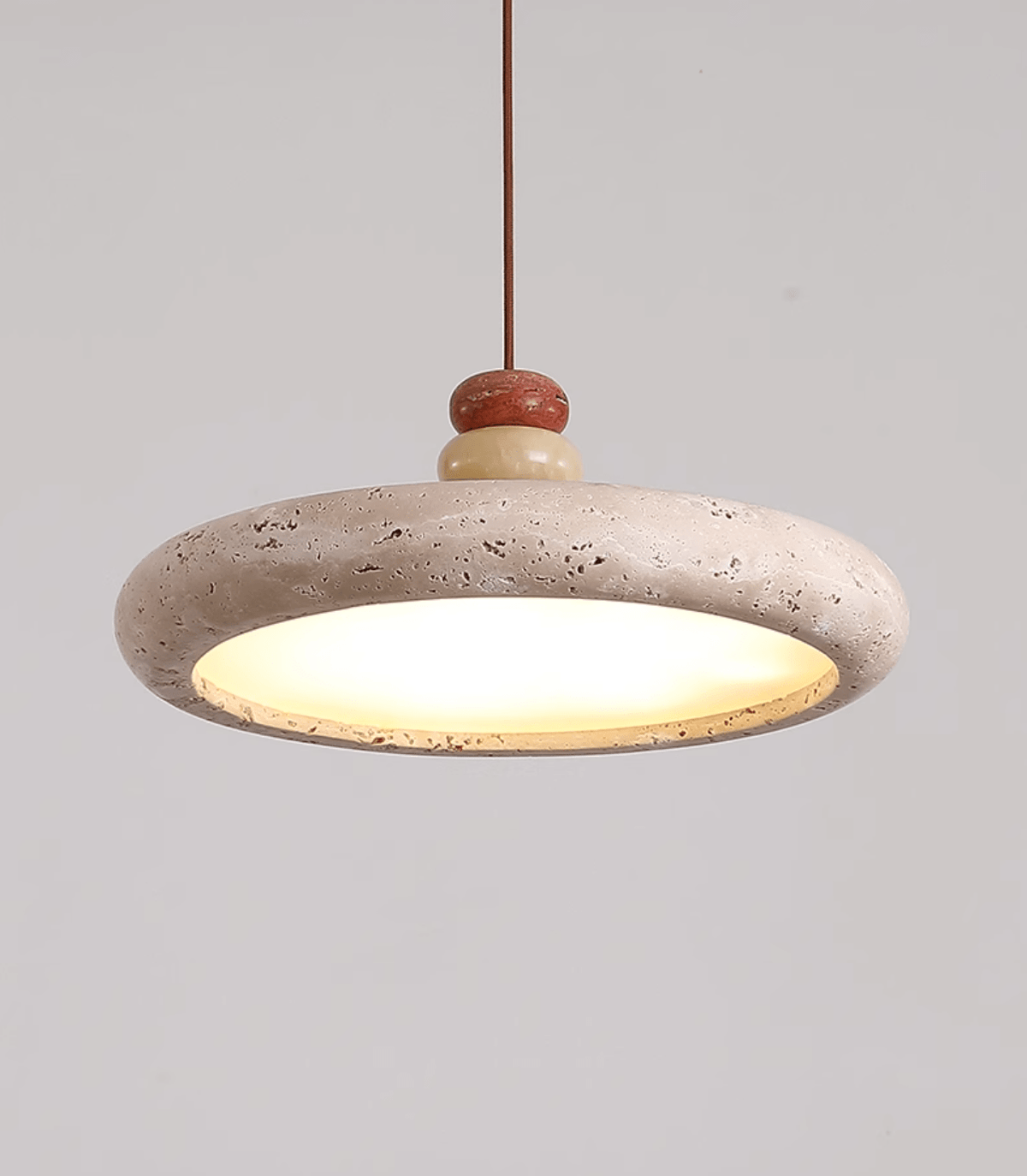 Dorelle Travertine Pendant Light – Sculptural Ceiling Lamp for Modern Interiors