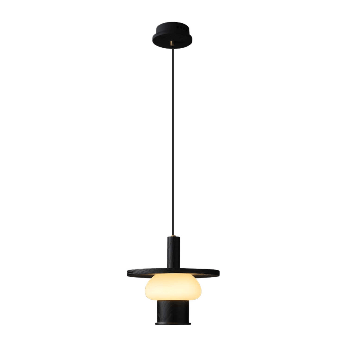 Noka Wood Pendant Light – Modern LED Chandelier for Dining Room and Kitchen Island