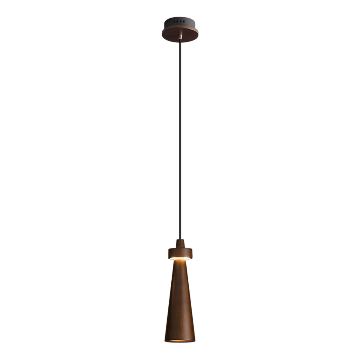 Loma Wood Pendant Light – Modern Minimalist LED Chandelier for Dining Room and Kitchen Island