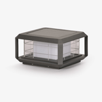 Grid Guard Solar Lantern — Architectural Outdoor LED Post Light