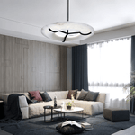 Carve Alabaster Ring Pendant Light – Modern Minimalist LED Chandelier