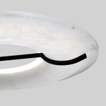 Carve Alabaster Ring Pendant Light – Modern Minimalist LED Chandelier