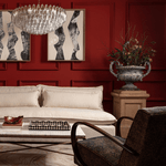 Clear Sorrento Chandelier — 47" Wide Tiered Glass Pendant Light