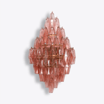 Sorrento Wall Sconce in Brass with Multicolored Glass Shades