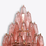 Sorrento Wall Sconce in Brass with Multicolored Glass Shades