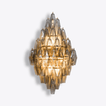 Sorrento Wall Sconce in Brass with Multicolored Glass Shades