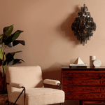 Sorrento Wall Sconce in Brass with Multicolored Glass Shades