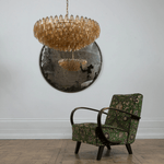 Amber Sorrento Multi-Tier Glass Chandelier, 59-Inch Wide Statement Lighting