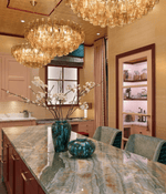 Amber Sorrento Multi-Tier Glass Chandelier, 59-Inch Wide Statement Lighting