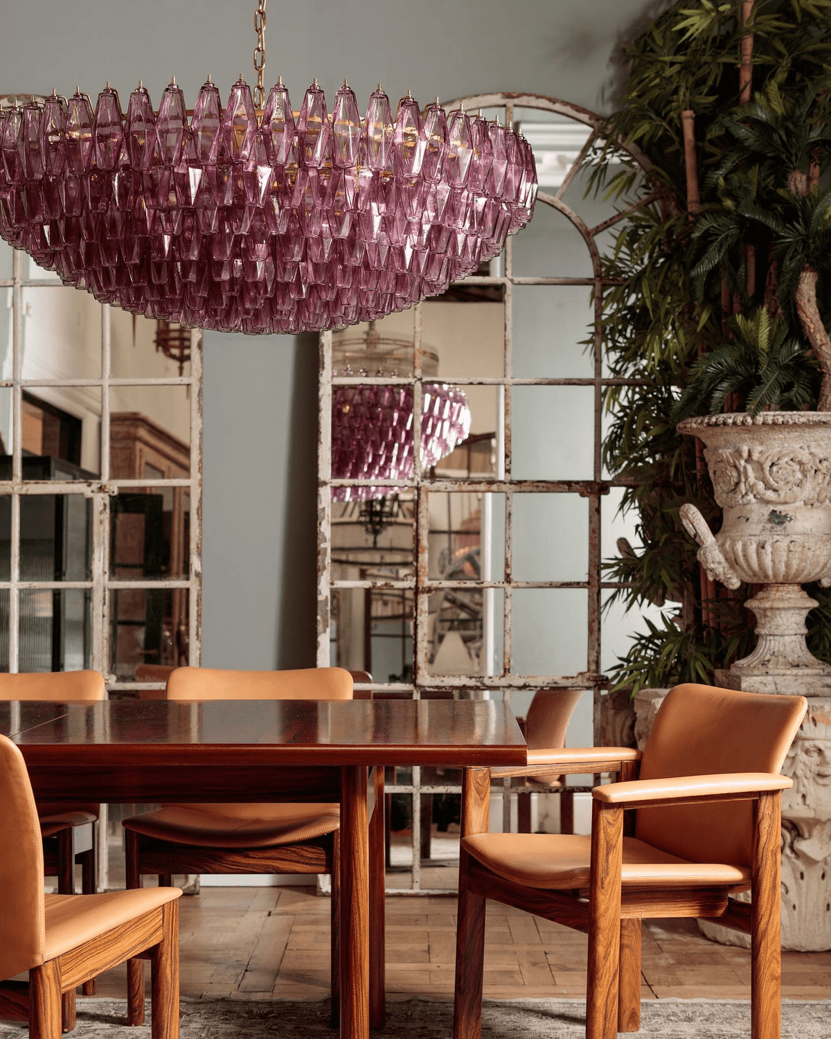 Clear Sorrento Chandelier — 47" Wide Tiered Glass Pendant Light