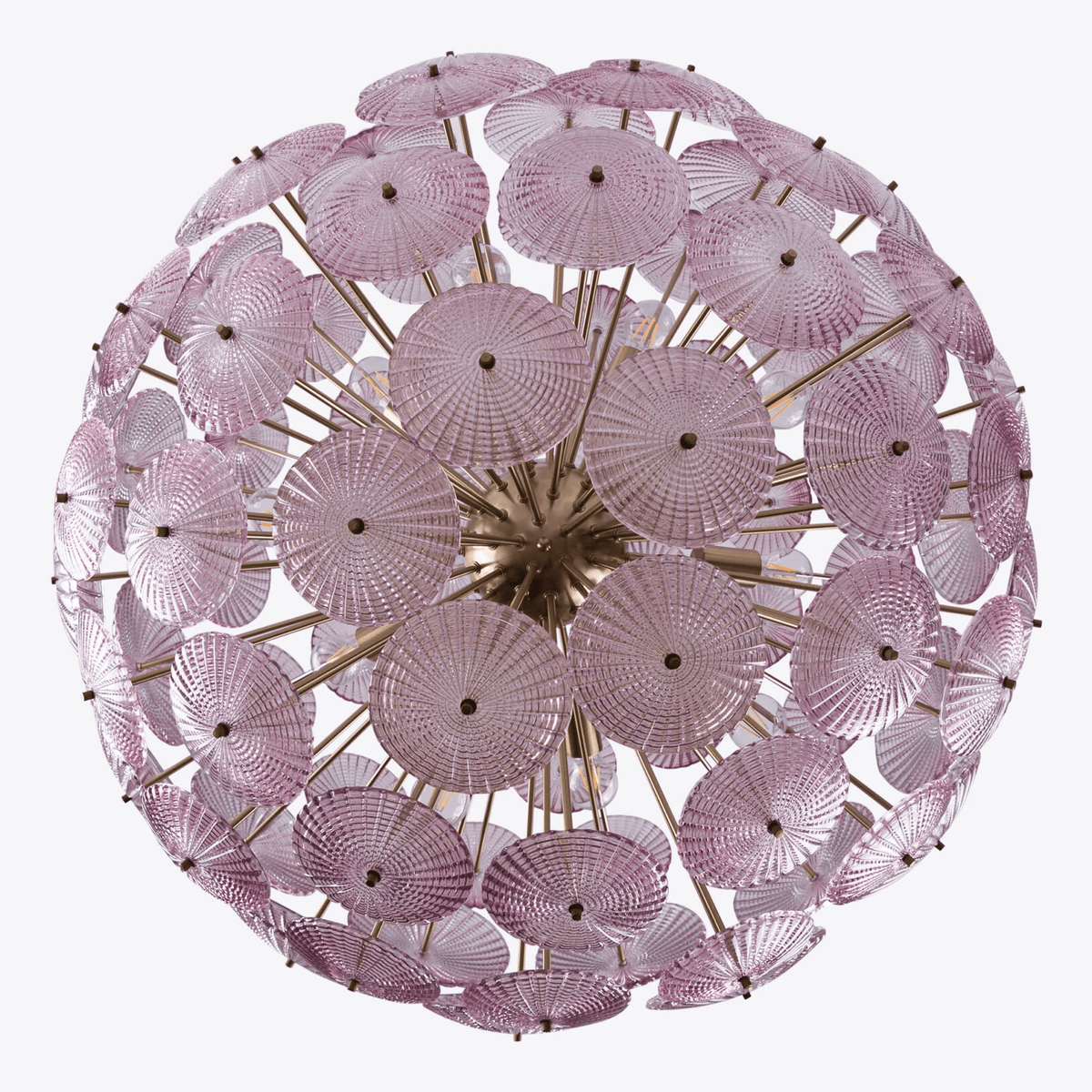 Vicenza Sputnik Chandelier — Modern Glass & Gold Designer Ceiling Light