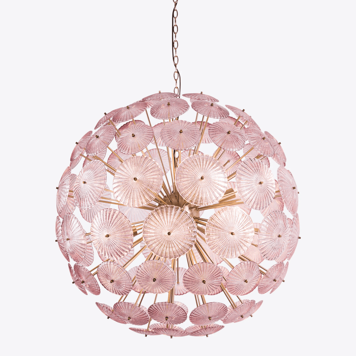 Vicenza Sputnik Chandelier — Modern Glass & Gold Designer Ceiling Light