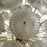Vicenza Sputnik Chandelier — Modern Glass & Gold Designer Ceiling Light