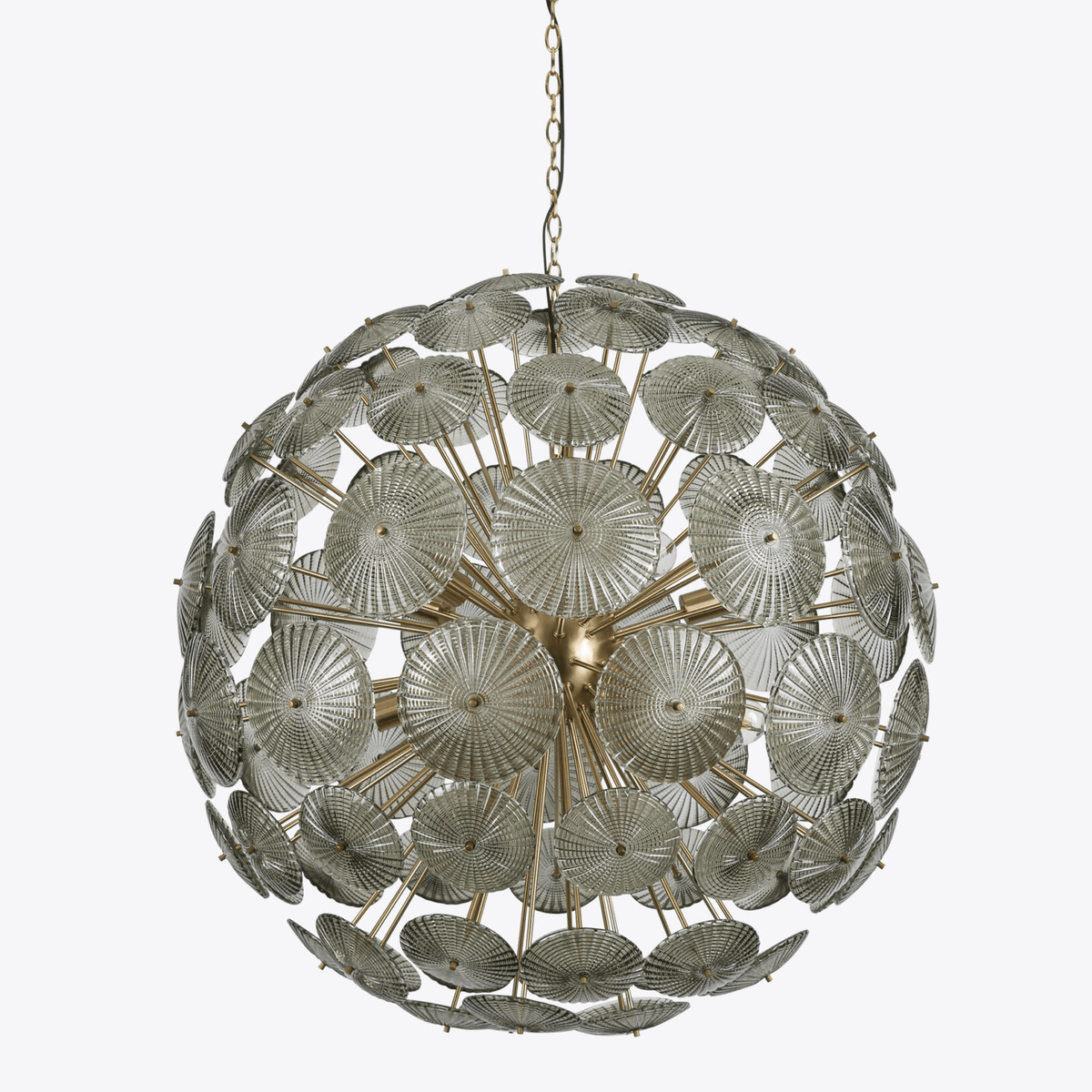 Vicenza Sputnik Chandelier — Modern Glass & Gold Designer Ceiling Light