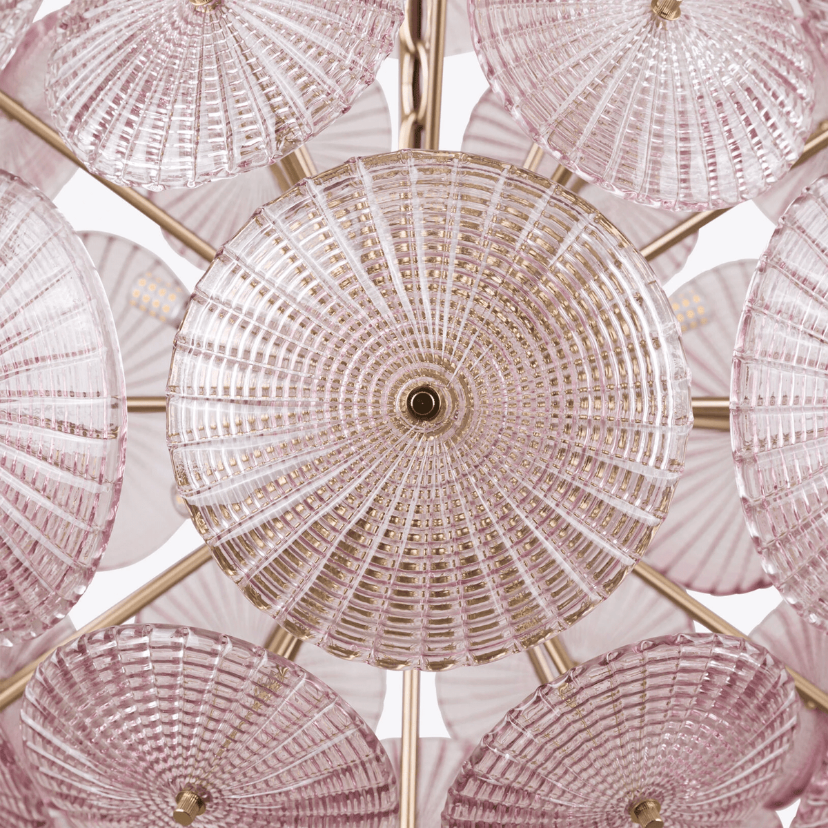 Vicenza Sputnik Chandelier — Modern Glass & Gold Designer Ceiling Light