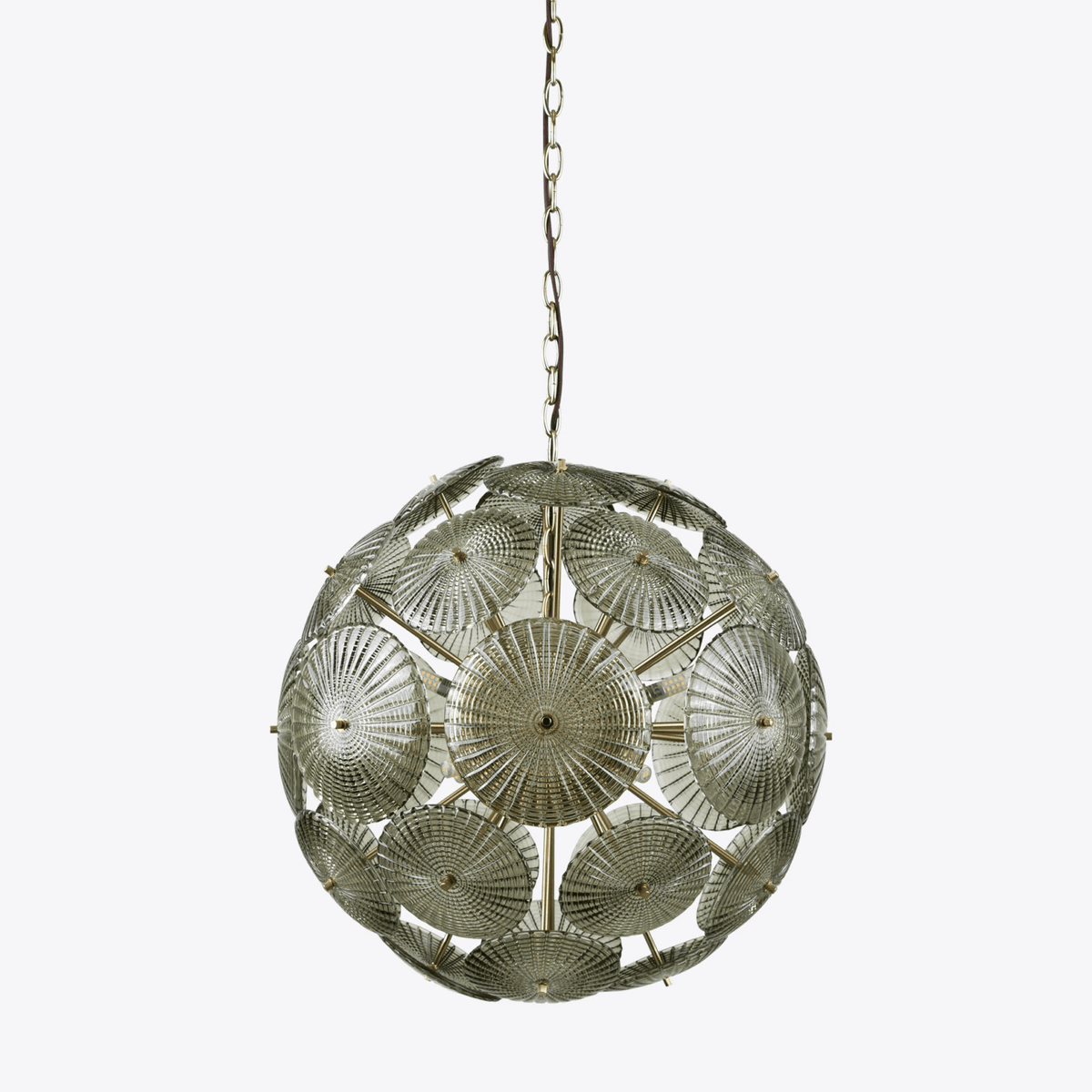 Vicenza Sputnik Chandelier — Modern Glass & Gold Designer Ceiling Light