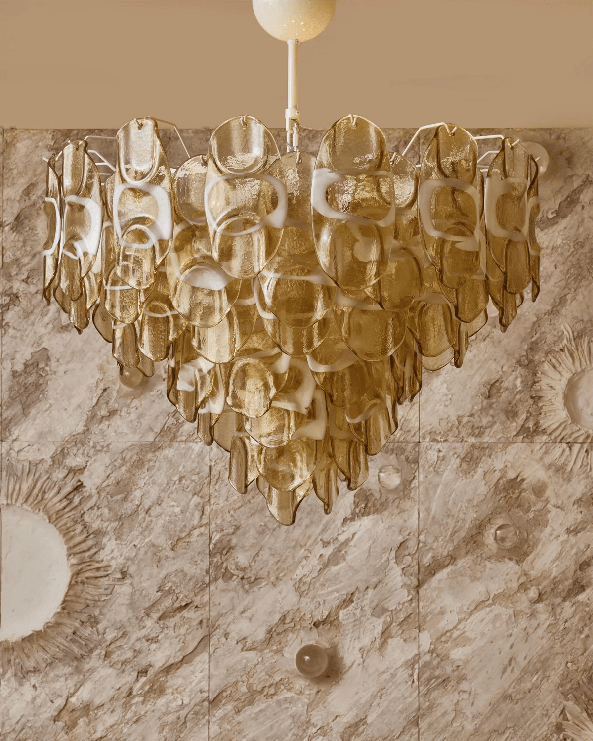 Vivara Glass Chandelier — Five-Tier Hand-Blown Art Glass Pendant Light